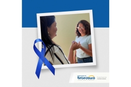 Fundo Social confecciona laços azuis em apoio à campanha Novembro Azul